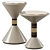 Modern Havana Side Table Set 3D model small image 1