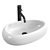 Glossy White REA Amanda Countertop Washbasin 3D model small image 1