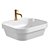 Glans White Marika Vessel Sink 3D model small image 2