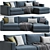 Modern BoConcept Cenova Sofa Design 3D model small image 1