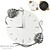 Monstera Deliciosa Wall Clock 3D model small image 1