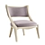 Modern Grey Adela Chair Dreamy 3D model small image 1