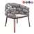 Scandinavian Chair with Textures 3D model small image 1