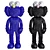 KAWS BFF Vinyl Open Edition 3D model small image 1