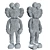 KAWS BFF Vinyl Open Edition 3D model small image 3