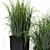 Modern Black Planter Set 3D model small image 2