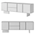  Modern Elegance Sideboard, Italian Design 3D model small image 2