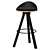 Elegant Trio Bar Stool 3D model small image 1