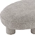 Luxury Reagan Ottoman Upholstery 3D model small image 2