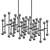 Elegant Linear Chandelier Fixture 3D model small image 3