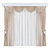 Plush Velvet Curtains Set 3D model small image 1