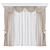 Plush Velvet Curtains Set 3D model small image 3