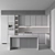 Modern Corner Kitchen 3D Model 3D model small image 5