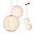 Japanese Style Suspension Lamp 3D model small image 1