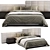 Modern Lawrence Bed 3D Model 3D model small image 1