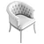 Tufted Fabric Easy Chair Logan 3D model small image 6