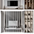 Modern TV Wall Decor Shelf 3D model small image 2