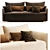  Modern 3-Piece Sofa Bed 3D model small image 5