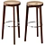 Vray Round Bar Stool Render 3D model small image 1