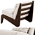 Soho Home Fletcher Wooden Armchair 3D model small image 3