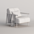 Contemporary Armchair 2017 Collection 3D model small image 4