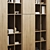 Modern Bookcase Furniture with UV Mapping 3D model small image 3