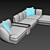 Stylish Sofa by elvemobilya 3D model small image 7