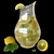 Citrus Infused Lemonade Pitcher 3D model small image 1