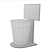 Teen Basketball Hoop Trash Can 3D model small image 3