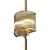 Modern Brass Wall Sconce 3D model small image 3