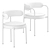 GIOTTO Job's Upholstered Chair 3D model small image 3