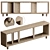 Modern Modular Display Shelving 3D model small image 1