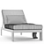 Outdoor Matira Chaise by RH 3D model small image 4