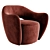 Vladimir Kagan Modern WYSIWYG Chair 3D model small image 2