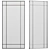 Modern Metal Frame Wall Mirror 3D model small image 1