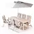 NÄMMARÖ Garden Furniture Set 3D model small image 6