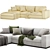 Versatile Light Sepia Corner Sofa 3D model small image 3