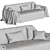 Zara Home Sofa Throw Cover 3D model small image 5