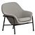 Modern Metal Lounge Chair, Normann Copenhagen 3D model small image 1