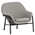 Modern Metal Lounge Chair, Normann Copenhagen 3D model small image 5