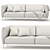 Contemporary 2-Seater Applaryd Sofa 3D model small image 1