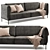 Contemporary 2-Seater Applaryd Sofa 3D model small image 2