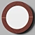 Mid-Century Fusion Wood Wall Mirror 3D model small image 2