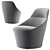 Modern Offecct Ezy Chair 3D model small image 2