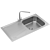 RANGEMASTER Baltimore Stainless Steel Sink 3D model small image 1