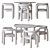 Acia Dining Set 3D Model 3D model small image 3