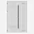 Modern Aluminium Entry Door 325 3D model small image 5