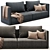 Blanche Katarina 2-Seat Sofa 3D model small image 3