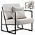 Metal Frame Lounge Chair by Gap 3D model small image 1