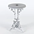 Iron Table with Marble Top 3D model small image 4